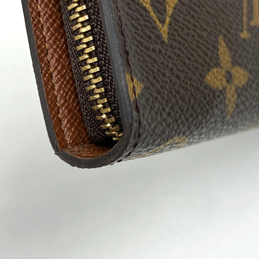 Louis Vuitton Monogram Long Zip Wallet Porte Monnaie Brown